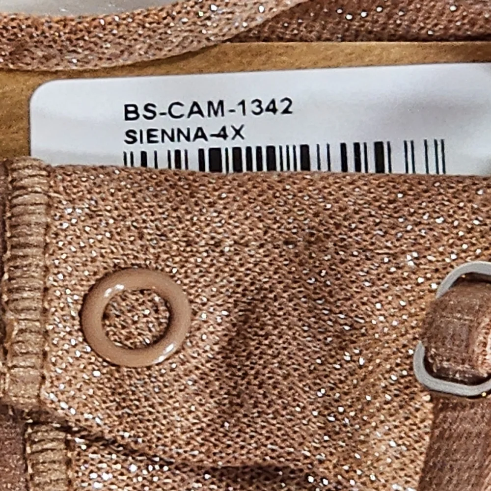 SKIMS Shimmer Cami Bodysuit/ 3X,4X/SIENNA - Picture 4 of 12